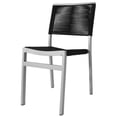 thumbnail image 1 of Source Furniture Fiji Aluminum Frame Patio Dining Side Chair in Black Rope, 1 of 1