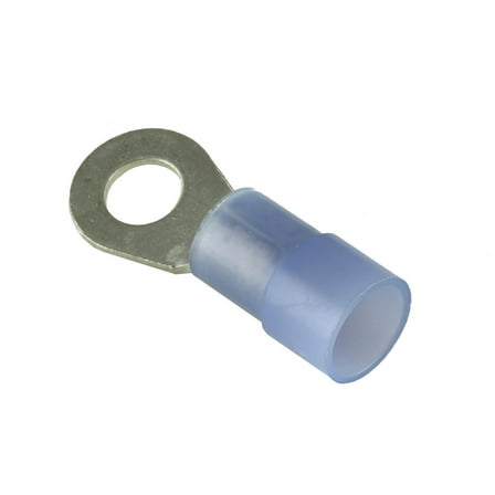 6 Ga. Insulated Ring Terminals, 5/16" Stud - (pack of 10)