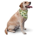 thumbnail image 2 of Naloa Green Hawaii Palms Dog Bandanas 1PC Washable Triangle Dog Scarfs Premium Durable Fabric, for Small Medium Large Dogs and Cats, 2 of 6