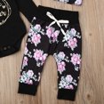 thumbnail image 7 of Newborn Kids Baby Girls Big Little Sister Romper Jumpsuit+ Floral Pants + Headband + Hat Outfit Set, 7 of 7