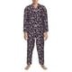 thumbnail image 3 of Balery Flower Pijama para Hombre de Dos Piezas con Manga Larga, Conjunto de Dormir y Descanso Suave con Bolsillos-Large, 3 of 7