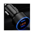 thumbnail image 3 of SANAG Car Charger 5V 3.1A Quick Charge Dual USB Port LED Display Voltmeter Phone Charging Adapter, Black, 3 of 5