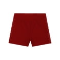 thumbnail image 5 of Doomiva Kids Girls Yoga Athletic Shorts Ballet Dance Tumbling Short Sparkly Rhinestones Dancing Burgundy 8, 5 of 6