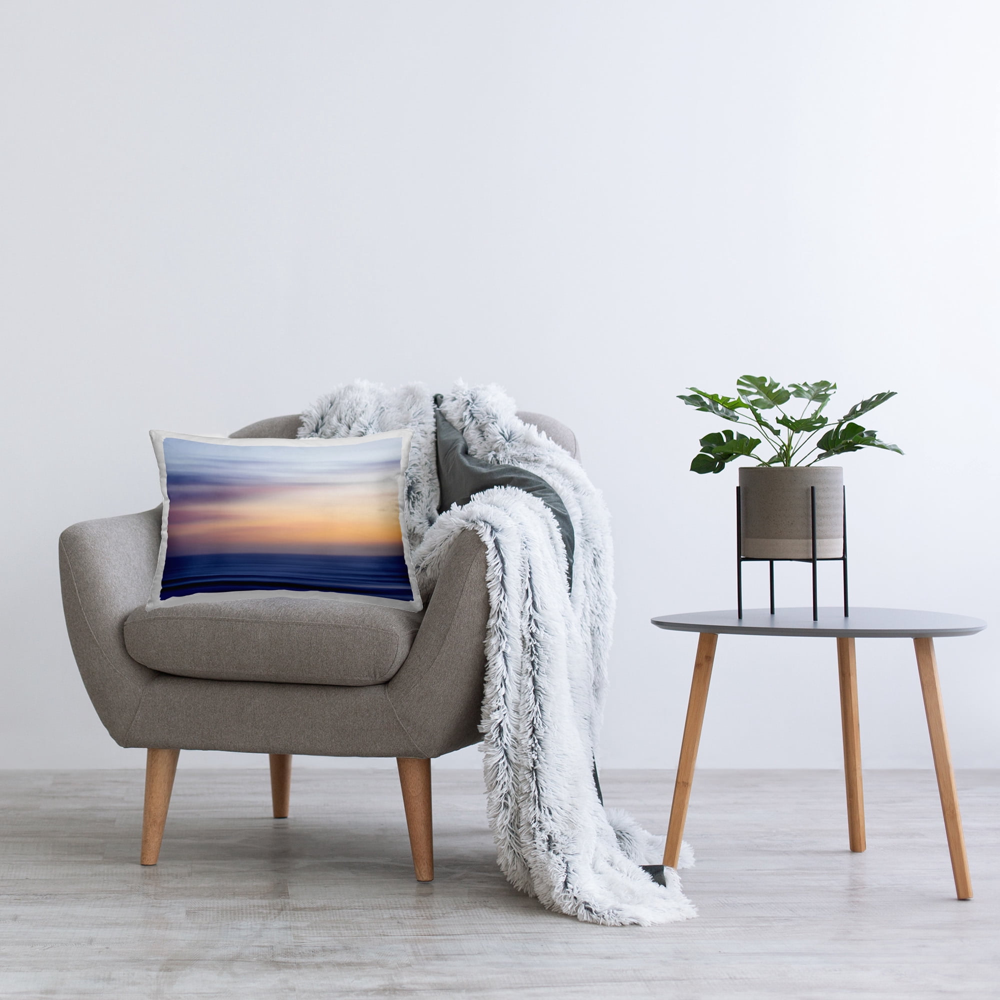 Stupell Industries Seascape at Sunrise Decorative Printed Throw Pillow Design by Paul Martin