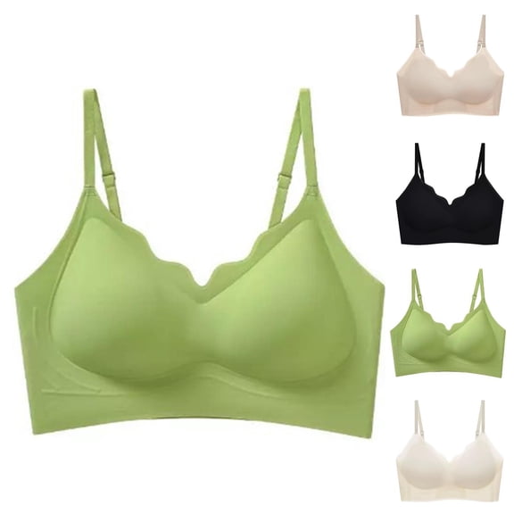 Zorckvet Nursing Bras for Breastfeeding Seamless V Neck Maternity Bra Women Pregnancy Breastfeeding Bra