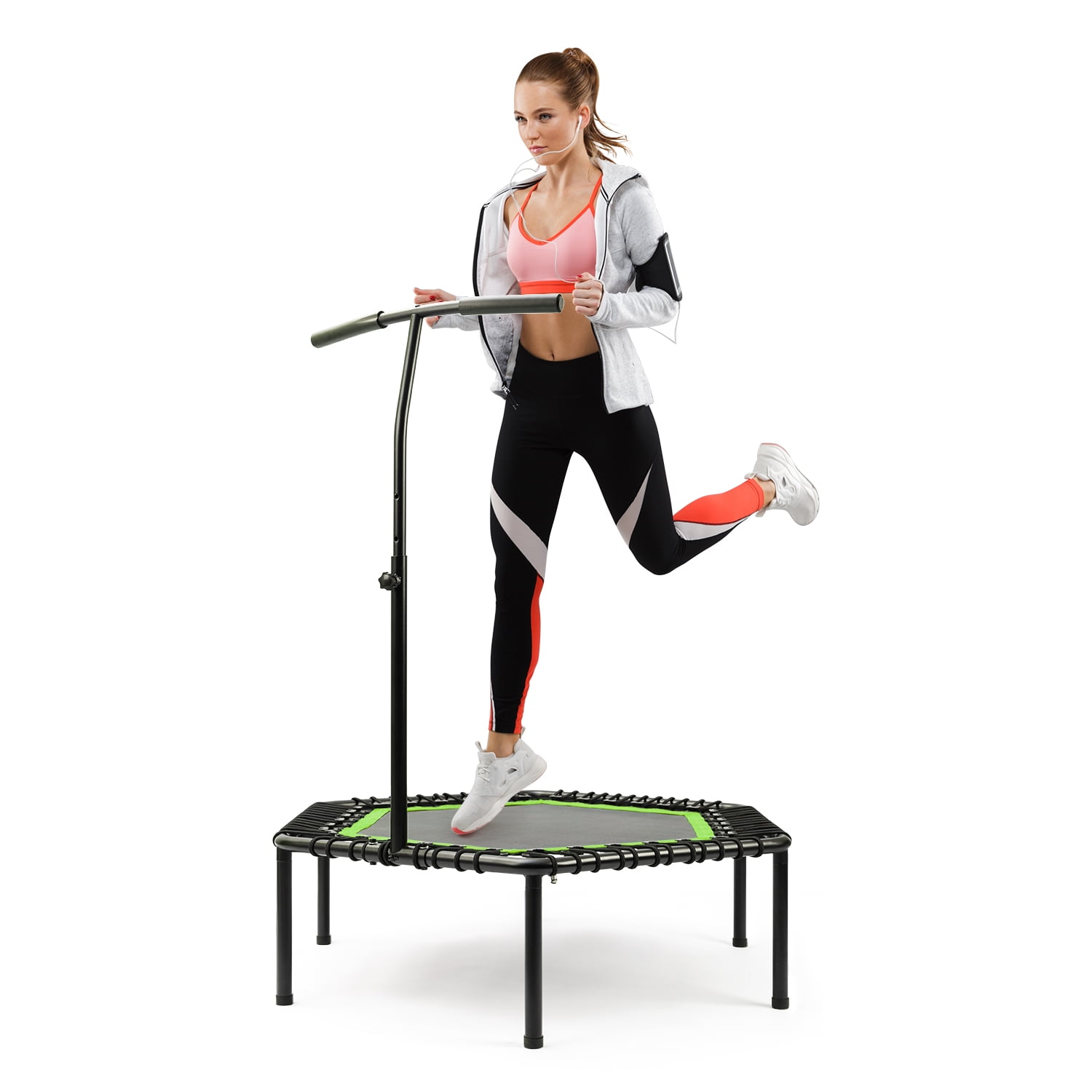 Details about   Mini Trampoline 48" Fitness Folding Gym Rebounder Home Cardio Exercise 
