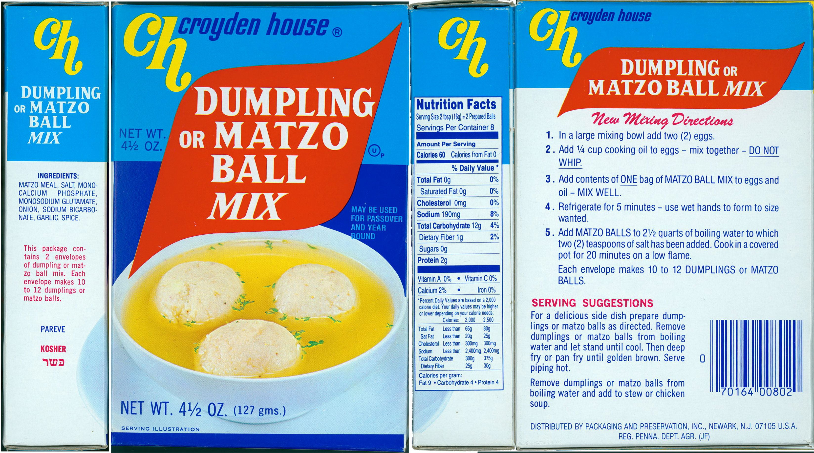 Croyden Mélange de boules de matzo ou Dumpling KPY