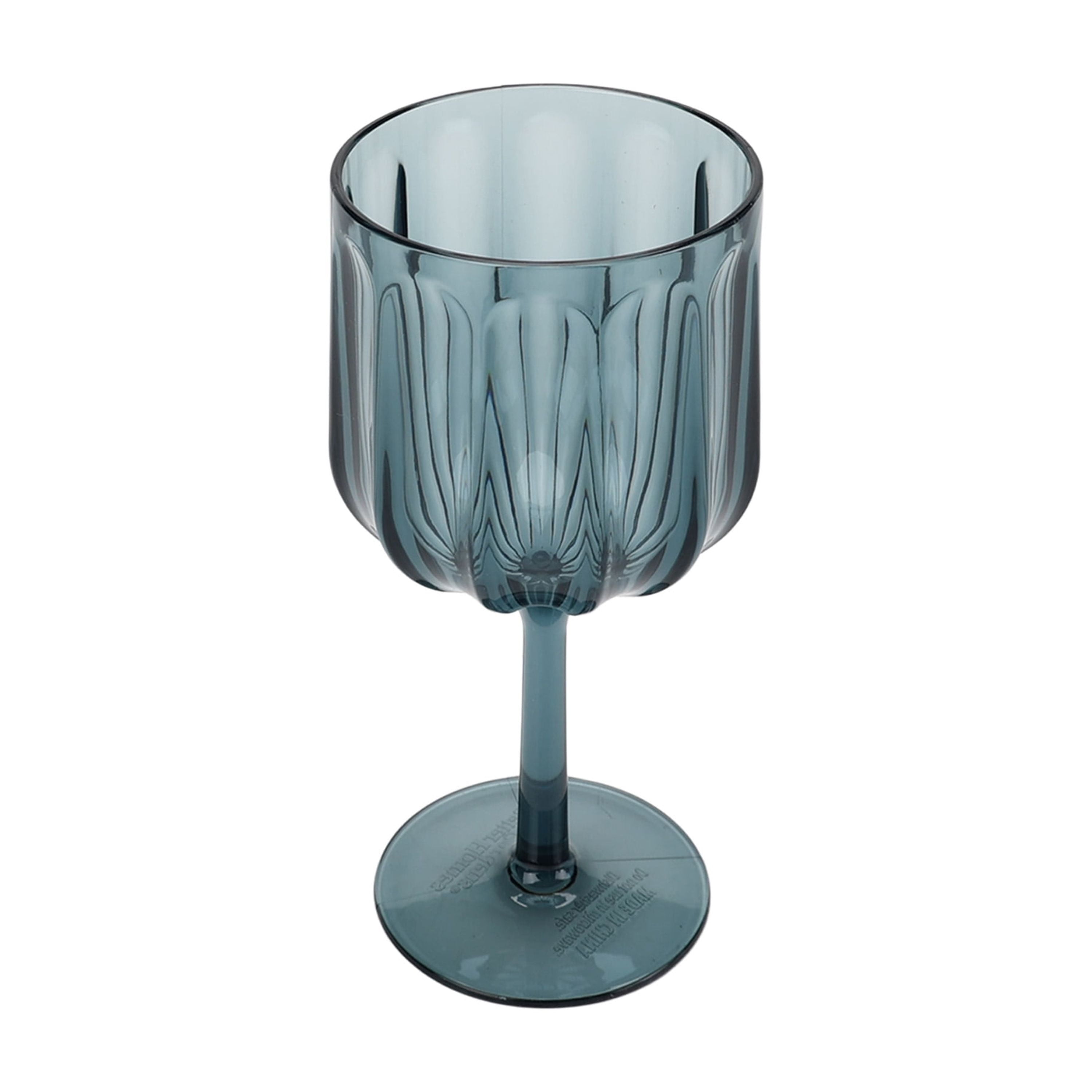Better Homes & Gardens 17-Ounce Tritan Plastic Stemmed Wine Glass, Blue
