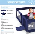 thumbnail image 4 of Babyeap Large Baby Playpen with Mat,71"x50"Playpen for Babies and Toddlers,Baby Play Yard Baby Fence Play Area Indoor Outdoor,Navy Blue, 4 of 7