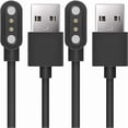 thumbnail image 1 of ccwmincc Compatible with SOUYIE Smart Watch Charger, Magnetic Replacement Charger Compatible with SOUYIE T98 Smart Watch-2.04 Inches (Black+Black), 1 of 1