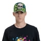 thumbnail image 4 of Balery Skull and Palm Leaves Gorra de béisbol de tamaño ajustable para correr, entrenar y actividades al aire libre. Gorra de papá para todas las estaciones., 4 of 6