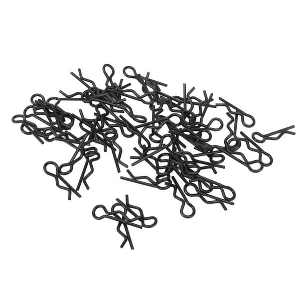Clip De Modelo RC, Alta Resistencia, Resistente, Fácil De Quitar, 60 Piezas, Clip Para Carrocería De Coche RC, Universal, 1,0 Mm De Diámetro, 17 Mm De Largo Para 1/16 1/18 RC