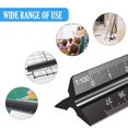 thumbnail image 4 of Scale Ruler, 30cm Aluminium Metal Scale Architect Engineer Technical Ruler black-bigscale, 4 of 5