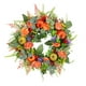 thumbnail image 1 of Corona para la puerta principal. Corona floral decorativa para la decoración del hogar y celebraciones estacionales., 1 of 6
