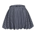 thumbnail image 4 of Maoxin Womens Skirts New Feminine Pommel Skirt Summer Flower Skirt Skirt Short ,Navy,M, 4 of 6