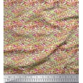 thumbnail image 1 of Soimoi Green Rayon Fabric Brush Stroke Abstract Decor Fabric Printed Yard 56 Inch Wide, 1 of 3