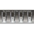 thumbnail image 2 of Carlin Irish Coat of Arms Pub Glasses - Set of 4 (Sand Etched), 2 of 2