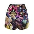 thumbnail image 3 of Anime Yu-Gi-Oh Women's Leg Shorts Drawstring Elastic High Waist Loose Short Summer Home Beach Holiday Sweat Shorts With Pockets For Lady Girls, 3 of 6