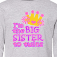 thumbnail image 4 of Inktastic I'm the Big Sister to Twins. Long Sleeve Youth T-Shirt, 4 of 5