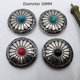 thumbnail image 4 of Accesorios para equipaje, hebilla de tela de 30 mm, accesorios de billetera hechos a mano, hebilla de tela de crisantemo turquesa de aleación, 4 of 6