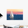 thumbnail image 1 of Sailboats Sunset Wall Mural by Wallmonkeys Peel and Stick Graphic (18 in W x 12 in H) WM94735, 1 of 4