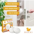 thumbnail image 3 of Ducki Wall Protectors - 2 Pack White - Self Adhesive, Reusable Solution for Stopping Wall Damage & Noise from Doors, Refrigerators & More in Your Home or Office - Durable, Shock Absorbent & Discreet, 3 of 7