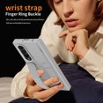 thumbnail image 4 of Rugged Phone Case for Samsung Galaxy Z Fold 3, Heavy Duty Shockproof Camera Lens Protection Hand Strap Kickstand Anti-Slip Drop Protective Case Cover for Samsung Galaxy Z Fold 3, Gray, 4 of 7
