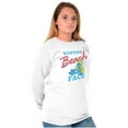 thumbnail image 4 of Smurfette Resting Beach Face Smurfs Women's Long Sleeve T Shirt Brisco Brands S, 4 of 6