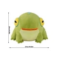 thumbnail image 2 of Gaiwos Hades II Frinos Stuffed Animal 9 inches, Light Green Amphibian Frinos Plush with Orange Mouth Stripes & Yellow Eyes, Game Character Toy for Fans and Kids, 2 of 6