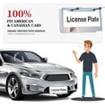 thumbnail image 6 of 1Pack License Plate Frames with Elegant Light Rose Gradient Pattern Design Includes Screws & Caps Full Accessories Included Size 6. 3x12. 2inch(16x31cm), 6 of 8