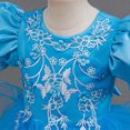 thumbnail image 6 of HJYCHN Dresses for Girls Short Puff Sleeve Long Formal Dress with Embroidered Bodice and Ribbon for Girls' Dresses 9-10 Years, 6 of 9