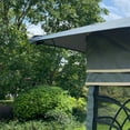 thumbnail image 6 of Canddidliike UV Block Double Roof Sun Shade 13'x10' Outdoor Waterproof Metal Frame Gazebo - Gray, 6 of 7