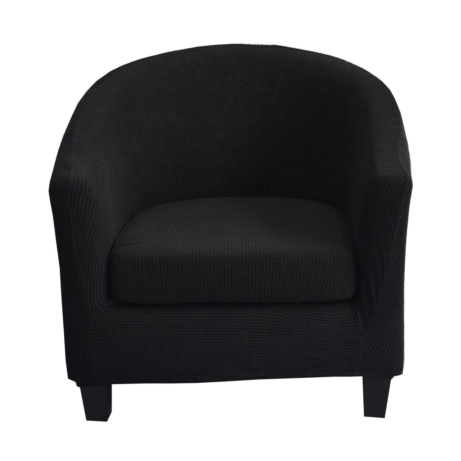2 Piece Club Chair Slipcover Stretch Barrel Chair Covers Printed Tub