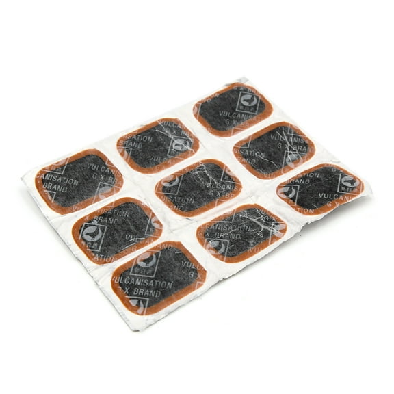 Unique Bargains 9pcs Rubber Square Type Bike Bicycle Tire Puncture Repair Patches Tool 35 x 24mm