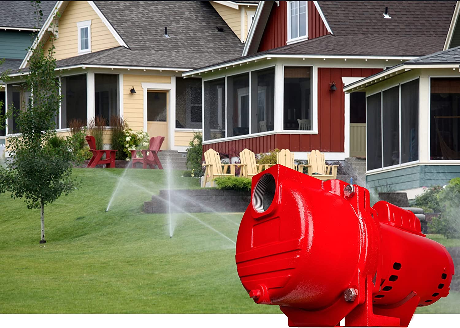 Red Lion SPRK200 2 Horsepower 76 GPM 230V Cast Iron Irrigation Sprinkler Pump