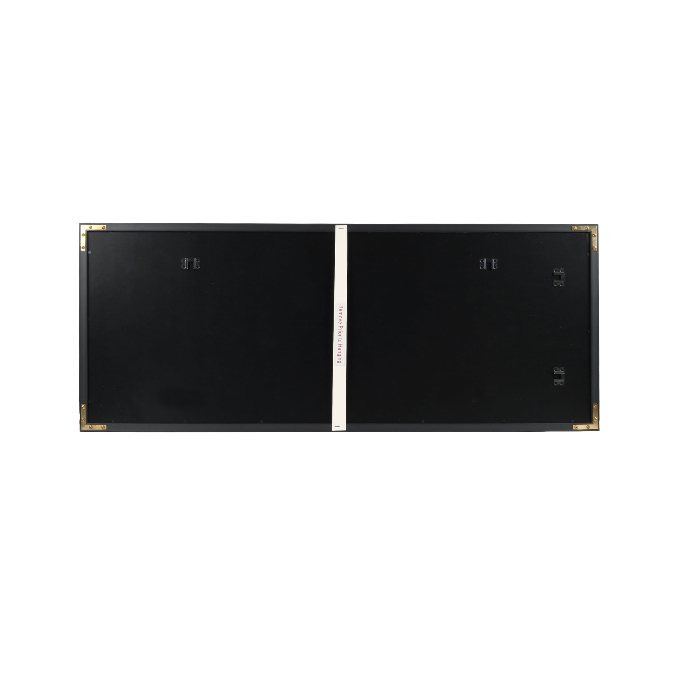 Prinz 27-Opening 16" x 40" Black Matted Collage Picture Frame, for 3x3 Photos, Wall Hanging