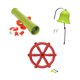 thumbnail image 3 of Accesorios para : telescopio de juguete, actividades de juego de rol versátiles, accesorios para casas en los árboles y patios naranja verde rojo, 3 of 8