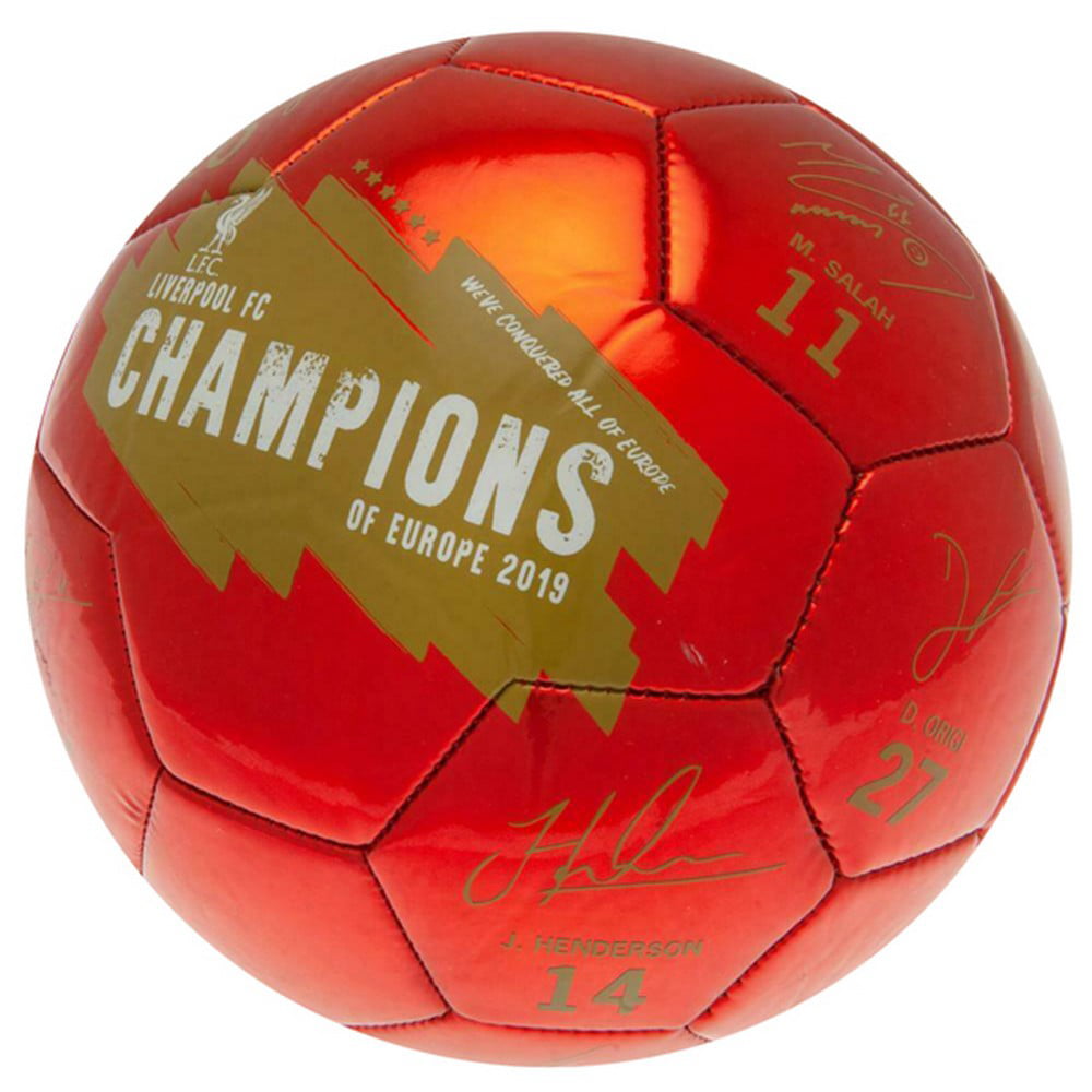 LIVERPOOL FC SIZE 5 FOOTBALL CHAMPIONS OF EUROPE 