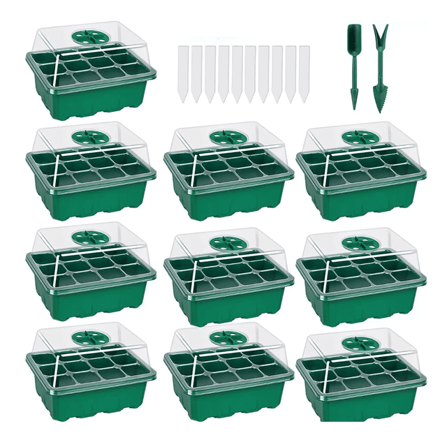 Charolas Germinadoras Belug Semillero Invernadero Tapa 10pz