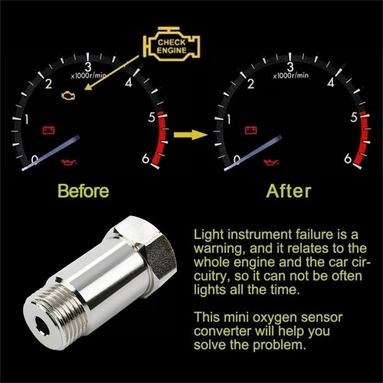 1 Stücke Auto CEL Fix Check Engine Licht Eliminator Adapter Sauerstoff O2  Sensor M18X1,5 – die besten Artikel im Online-Shop Joom Geek