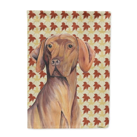 Caroline's Treasures Vizsla Fall Leaves Portrait 2-Sided Garden Flag