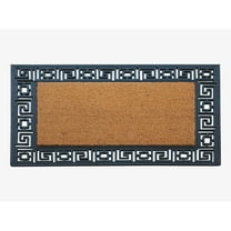A1HC Natural Coir and Rubber Door Mat, 24x36, Thick Durable Doormats for Indoor Outdoor Entrance, Heavy Duty, Low Profile Easy to Clean, Long Lasting, Front Porch Entry Rug, Black (RC184NW-24X36)