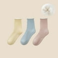 thumbnail image 2 of Luxalzxs 3 Pairs Pregnant Winter Warm Socks, Women's Winter Thick Warm Cozy Plush Wool Socks, Medium Length Home Floor Socks, 2 of 2