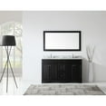 thumbnail image 5 of Talisa 60" Double Bath Vanity in Espresso with White Marble Top and Round Sinks with Matching Mirror, 5 of 5