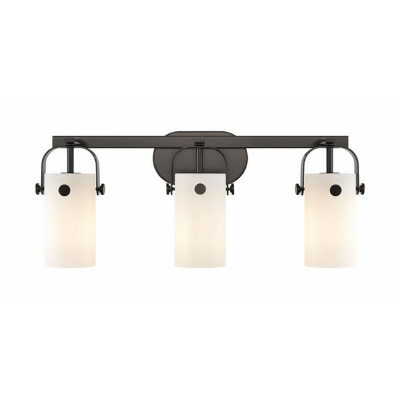 Innovations Lighting - Pilaster II Cylinder - 3 Light Bath Vanity In Industrial