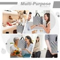 thumbnail image 5 of 16 Pcs Unique Dazzling Silver Reusable Gift Bags with Handles & Bases, Shiny Non-woven Holiday Goodie Bags Bulk for Birthday, Wedding, Party- 12.6x4.7x11 In, 5 of 11