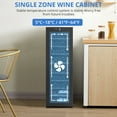 thumbnail image 2 of Aoile Wine Fridge Dual Zone, 39 Bottle Built-in/Freestanding Wine Cellar, Wine Cooler Refrigerator with Adjustable Shelves & Digital Temperature Display for Home, Kitchen, Black, 2 of 7