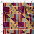 thumbnail image 2 of Soimoi Pure Silk Yellow Fabric By the Yard - 42 Inch Wide - African Tribal Material - Artistic and Modern Patterns for Various Uses Printed Fabric, 2 of 6