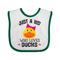 Inktastic Duck Lover Cute Girls Girls Baby Bib