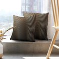 thumbnail image 6 of LALILO Throw Pillow Covers Wavy Golden Lines Striped Graphic Line Cushion Cover 18" x 18", 2 Pack, 6 of 6